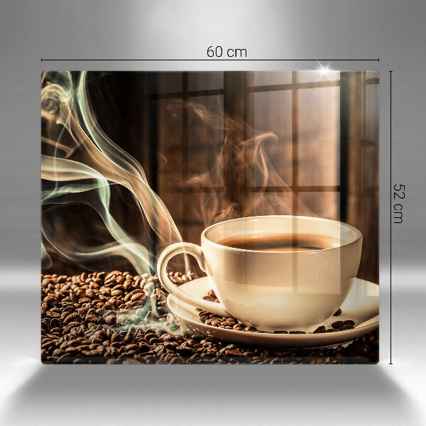 Sklo za varnou desku Šálek a kávová zrna