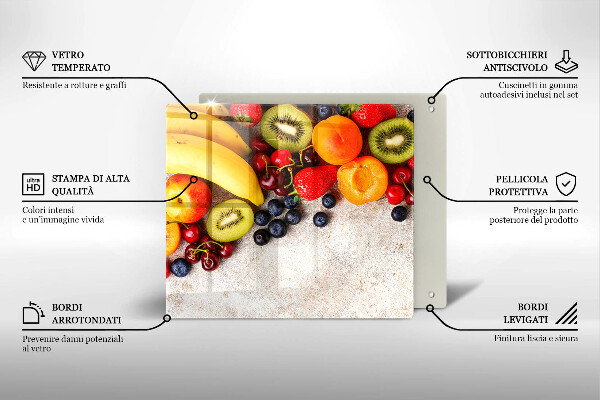 Sklo za varnou desku Sváteční ovoce