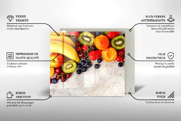 Sklo za varnou desku Sváteční ovoce