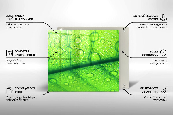 Sklo za varnou desku Detailní záběr na list