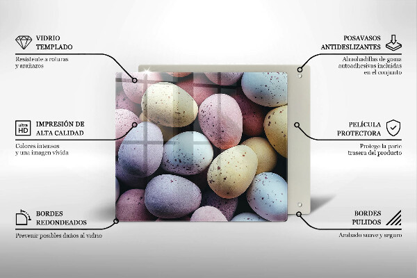 Sklo za varnou desku Velikonoční vajíčka