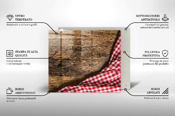 Sklo za varnou desku Dřevěný stůl