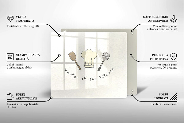 Sklo za varnou desku Master of the kitchen