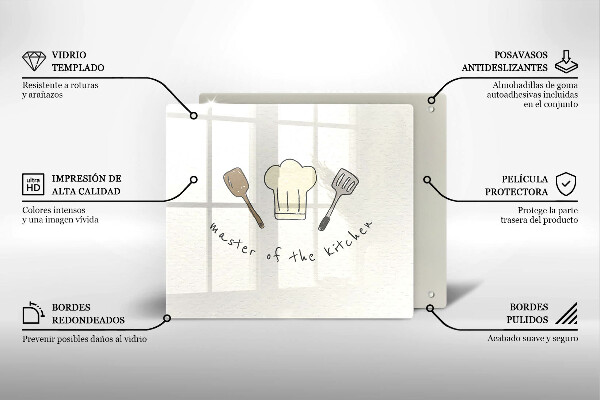 Sklo za varnou desku Master of the kitchen