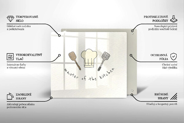 Sklo za varnou desku Master of the kitchen