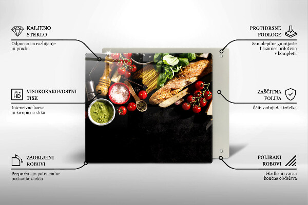 Sklo za varnou desku Italské přísady a koření