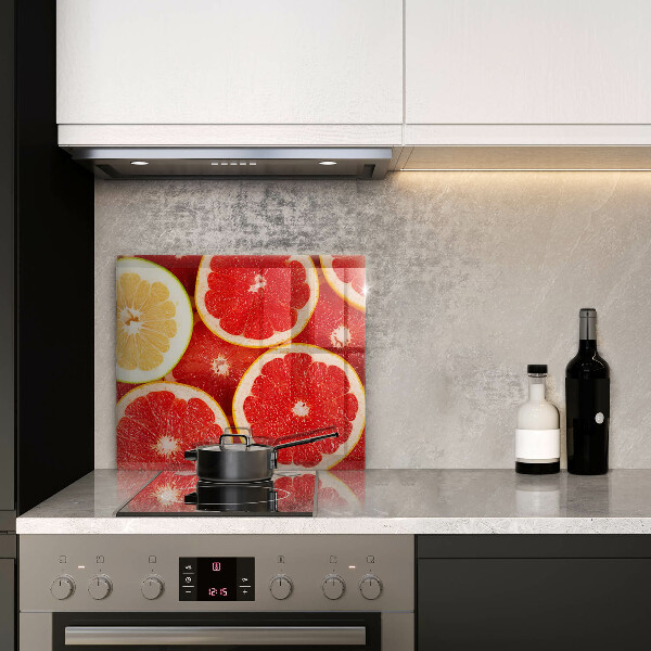 Sklo za varnou desku Plátky grapefruitu