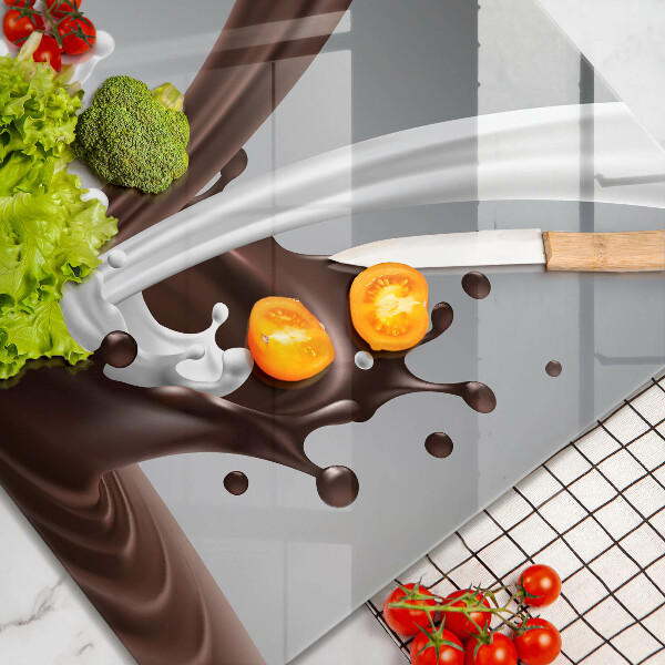 Sklo za varnou desku Mléko a čokoláda