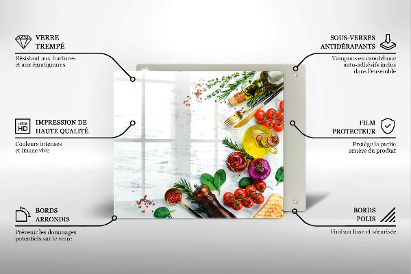 Sklo za varnou desku Zelenina a koření