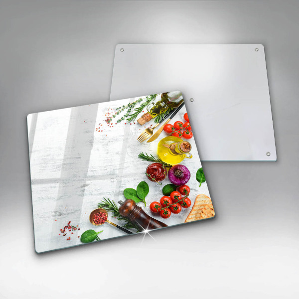 Sklo za varnou desku Zelenina a koření