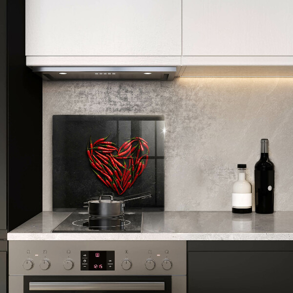 Sklo za varnou desku Chilli paprička srdce