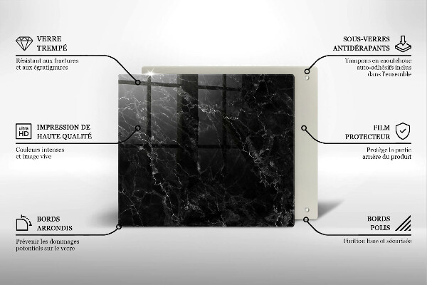 Sklo za varnou desku Elegantní mramor