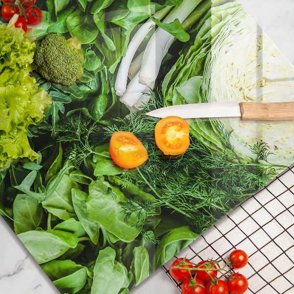 Sklo za varnou desku Zelená zelenina