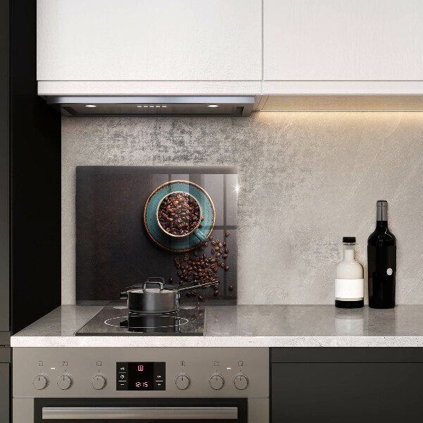 Sklo za varnou desku Šálek kávových zrn