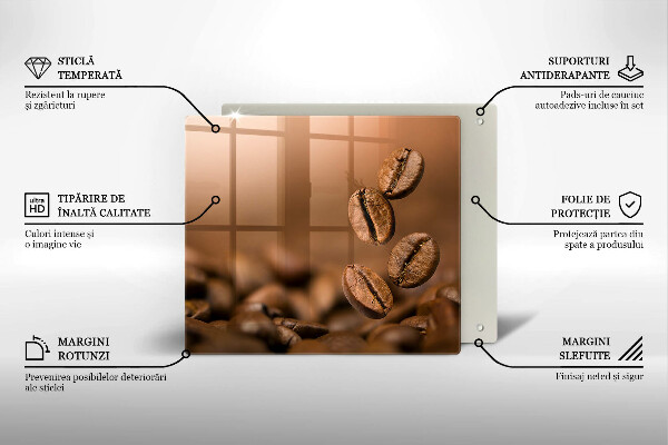 Sklo za varnou desku Kávová zrna