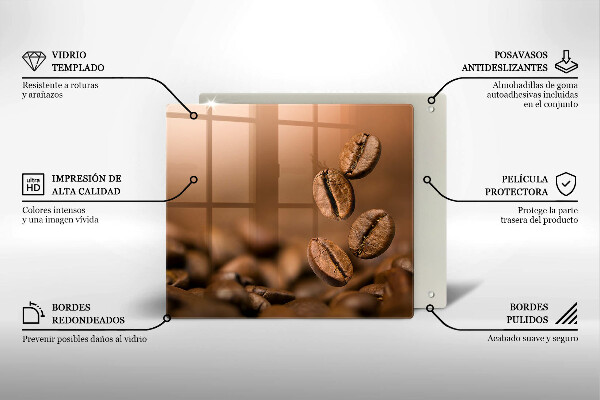 Sklo za varnou desku Kávová zrna