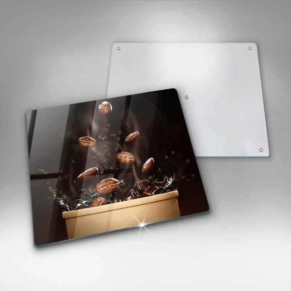 Sklo za varnou desku Horká kávová zrna