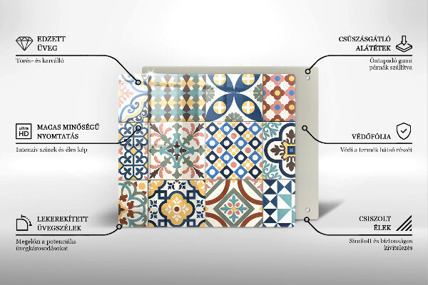 Sklo za varnou desku Dekorativní dlaždice