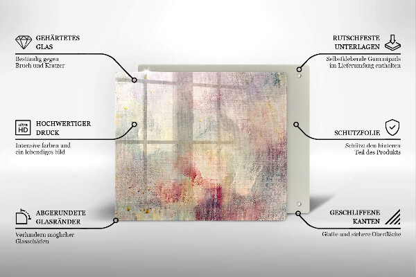 Sklo za varnou desku Malování textury pozadí