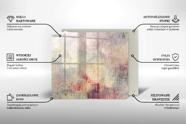 Sklo za varnou desku Malování textury pozadí