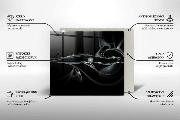 Sklo za varnou desku Moderní abstrakce