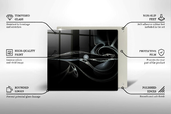 Sklo za varnou desku Moderní abstrakce