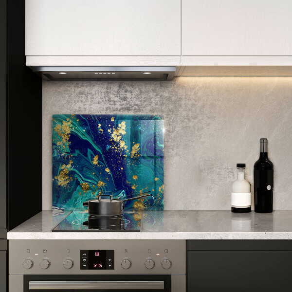 Sklo za varnou desku Abstrakce se zlatem