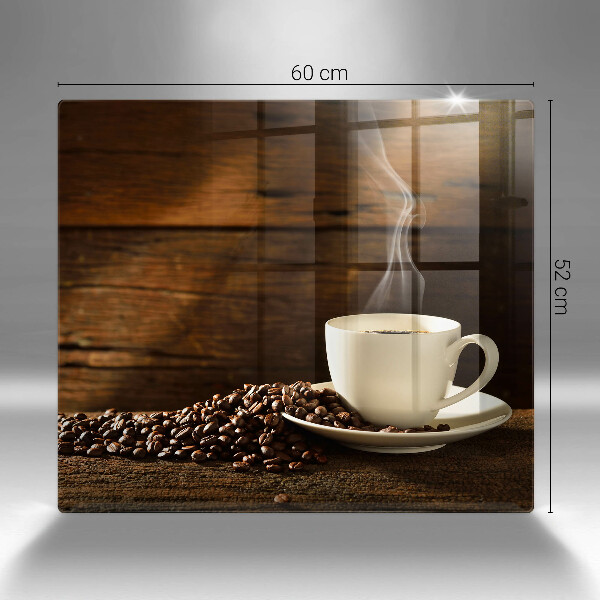 Sklo za varnou desku Dřevěný hrnek na kávu