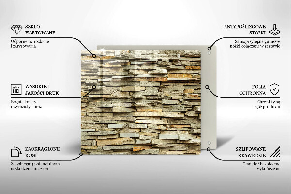 Sklo za varnou desku Dekorativní kameny