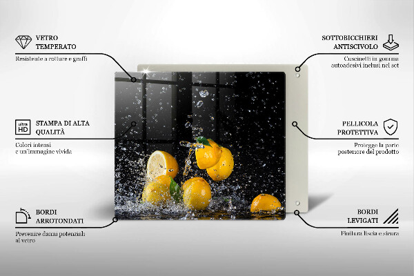 Sklo za varnou desku Šťavnaté citronové ovoce