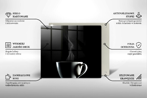 Sklo za varnou desku Šálek čaje