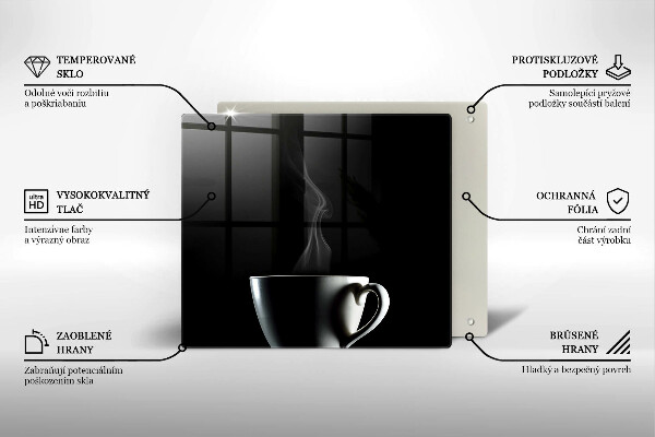 Sklo za varnou desku Šálek čaje
