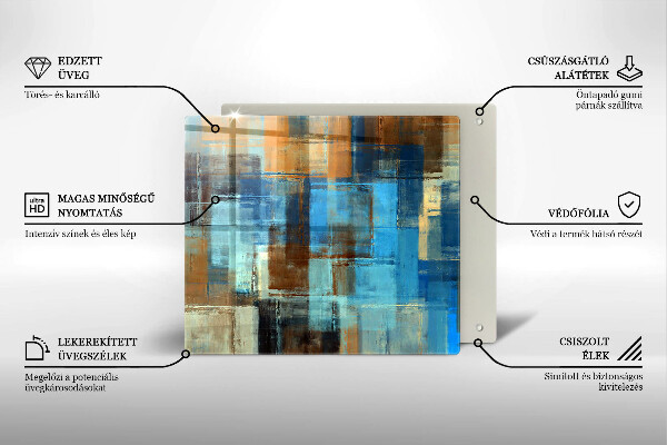 Sklo za varnou desku Malované pozadí