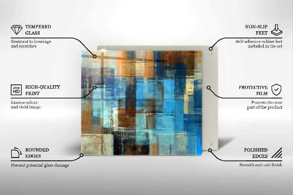 Sklo za varnou desku Malované pozadí