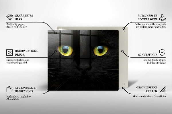 Sklo za varnou desku Zvířecí kočičí oči