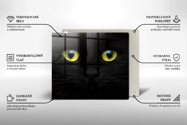 Sklo za varnou desku Zvířecí kočičí oči