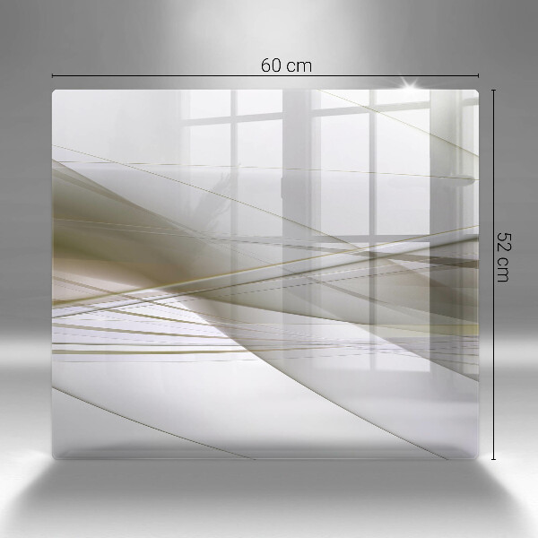 Sklo za varnou desku Abstraktní linie designu
