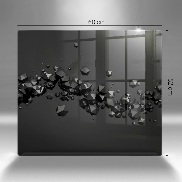 Sklo za varnou desku 3d abstrakce tvarů