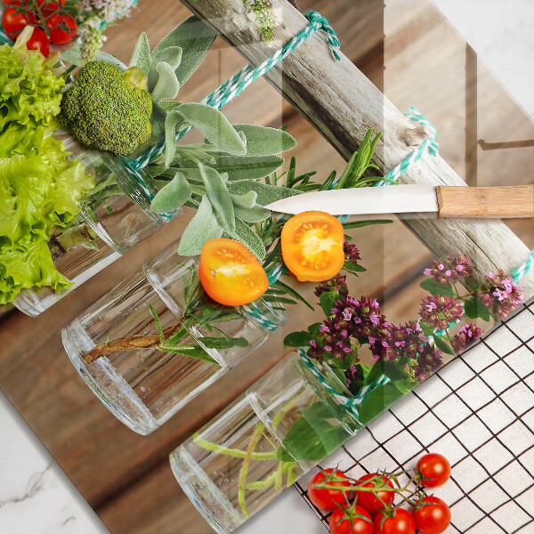 Sklo za varnou desku Byliny rostliny ročník