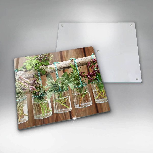 Sklo za varnou desku Byliny rostliny ročník