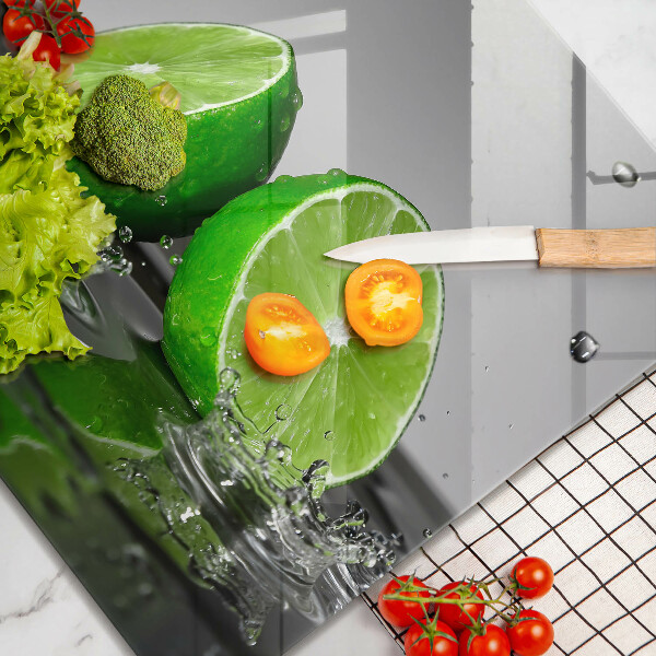 Sklo za varnou desku Šťavnaté limetky a voda