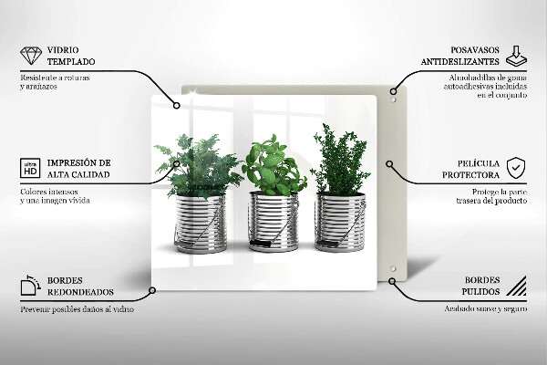 Sklo za varnou desku Květináče s bylinkami