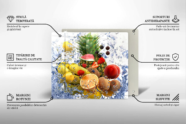 Sklo za varnou desku Šťavnaté ovoce a voda