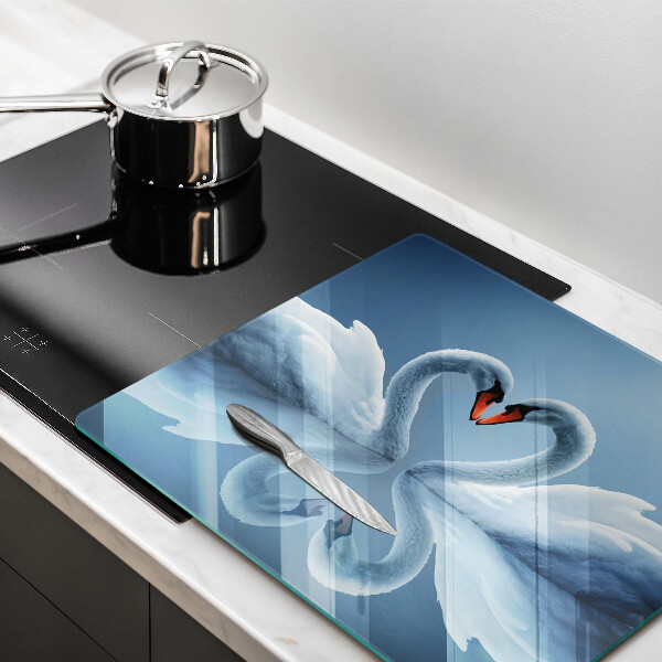 Sklo za varnou desku Dvě labutí srdce