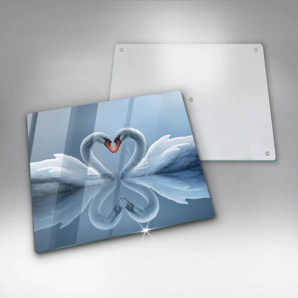 Sklo za varnou desku Dvě labutí srdce