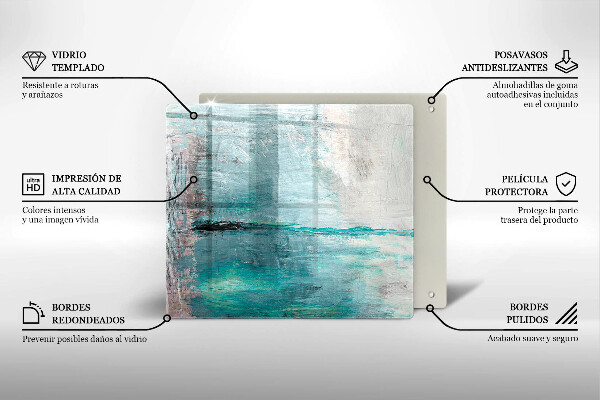 Sklo za varnou desku Malování abstrakce pozadí