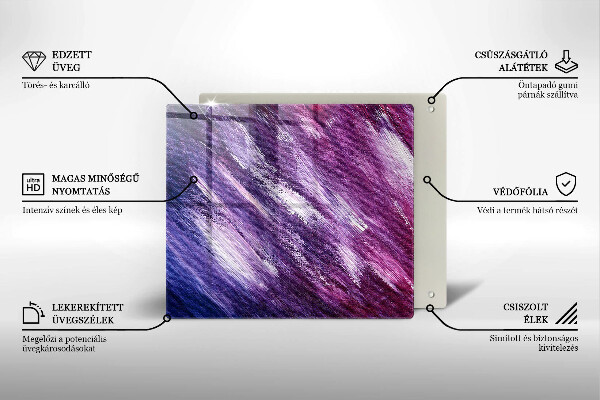 Sklo za varnou desku Malování abstrakce