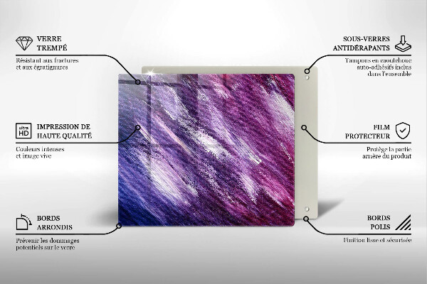 Sklo za varnou desku Malování abstrakce