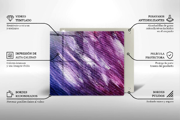 Sklo za varnou desku Malování abstrakce