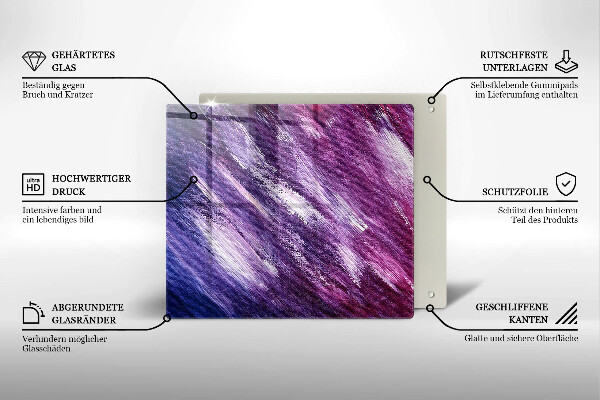 Sklo za varnou desku Malování abstrakce